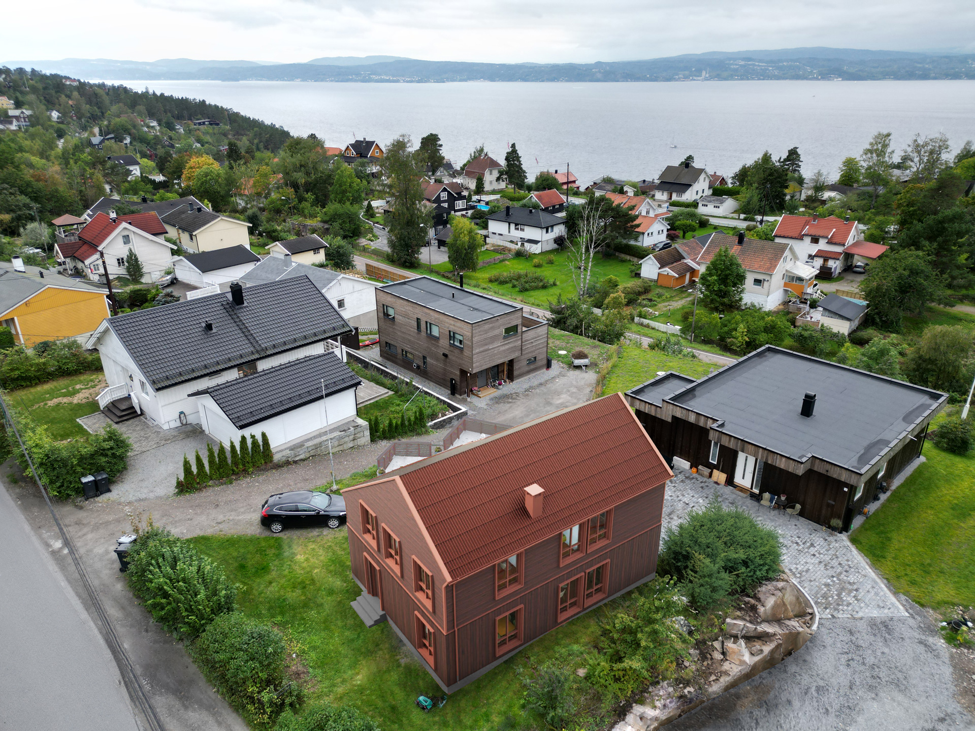 Bekkevei 5a, Enebolig på Nesodden, Perspektiv tilpasning