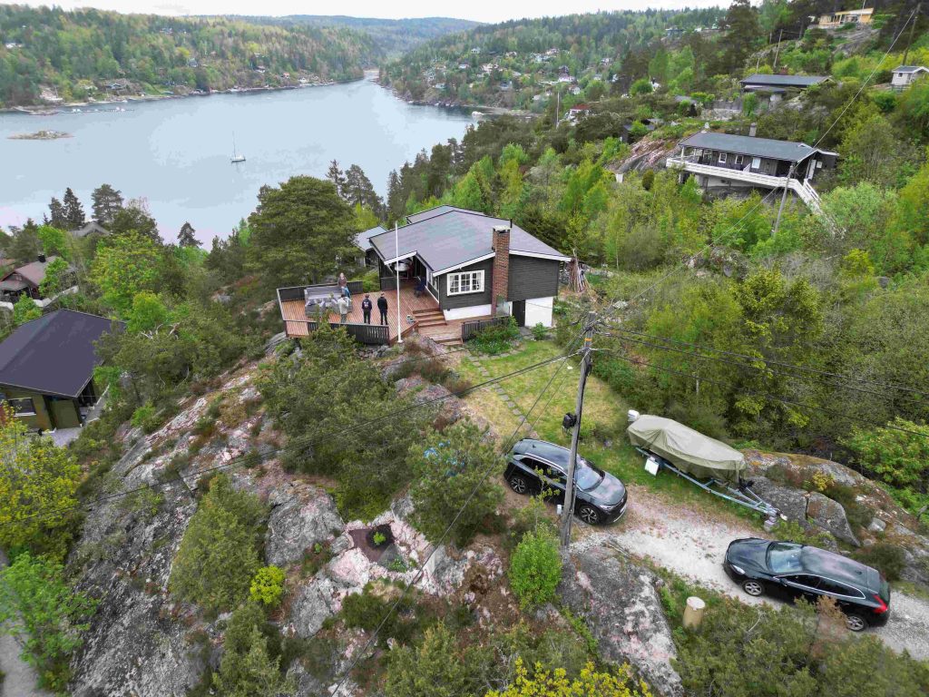 Segelcketråkket 5, Drøbak Hytte¨, Drone bilde
