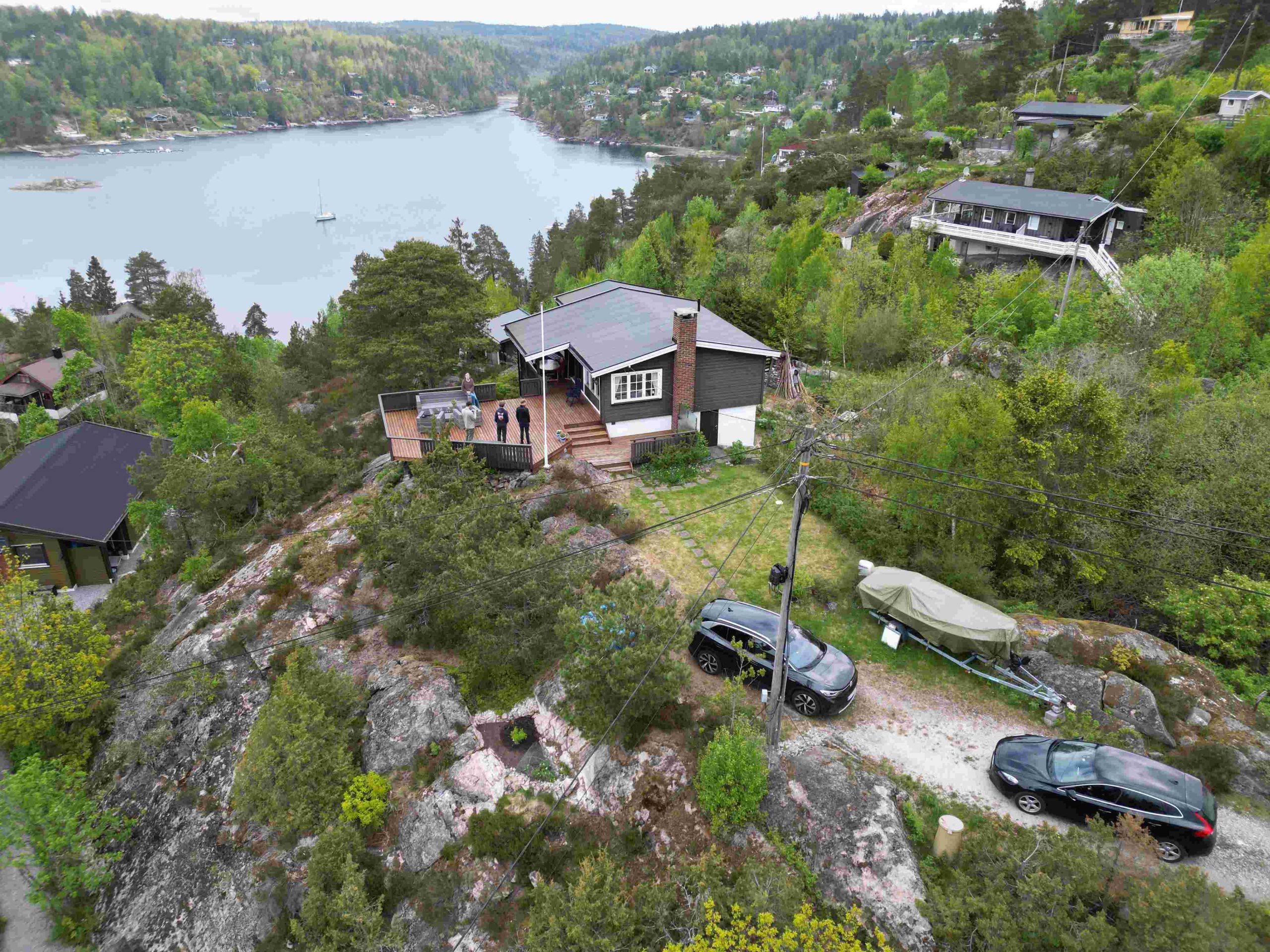 Segelcketråkket 5, Drøbak Hytte¨, Drone bilde