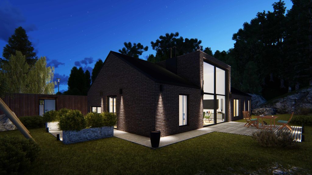Tesla hus. Skisse prosjekt for privat kunde på Nordstrand.