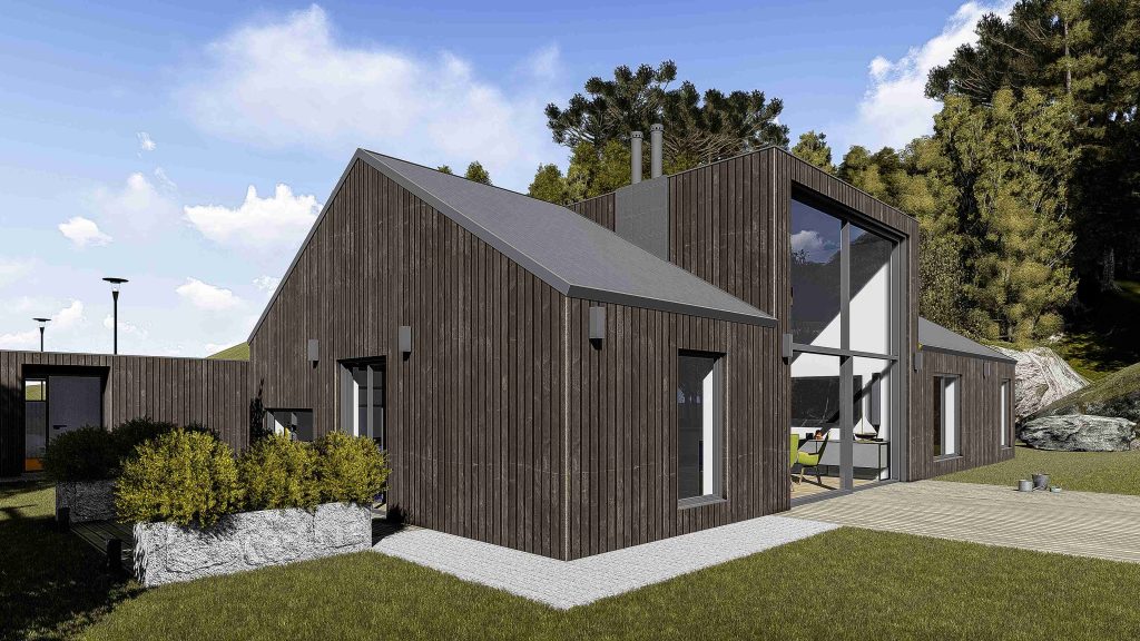 Tesla hus. Skisse prosjekt for privat kunde på Nordstrand.