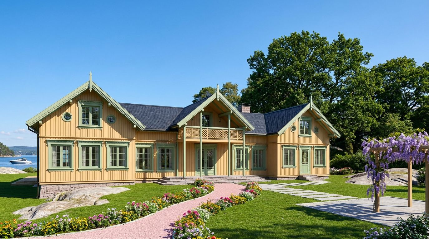 Villa Konglungen. Villa i Asker kommune ved siden av Oslofjord. Villa ligge på halvøy Vettre.